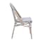 Flash Furniture BlackWhite French Bistro Stacking Chair SDA-AD642107-BLKWH-LTNAT-GG - alternate 2